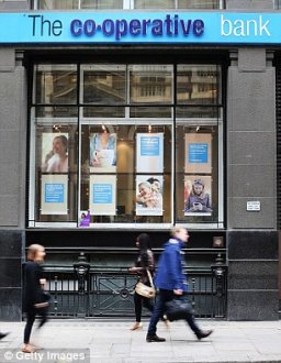 Blues: The Co-op Bank lost £1.5 billion